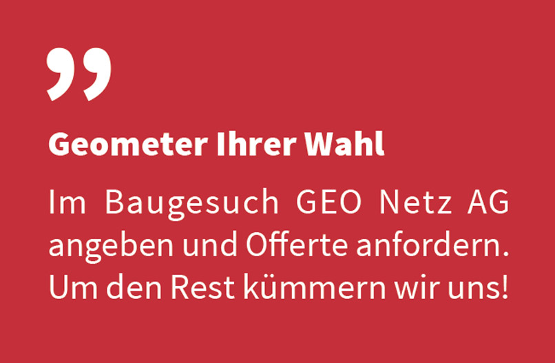 GEO Netz Schwyz Geometer Ihrer Wahl